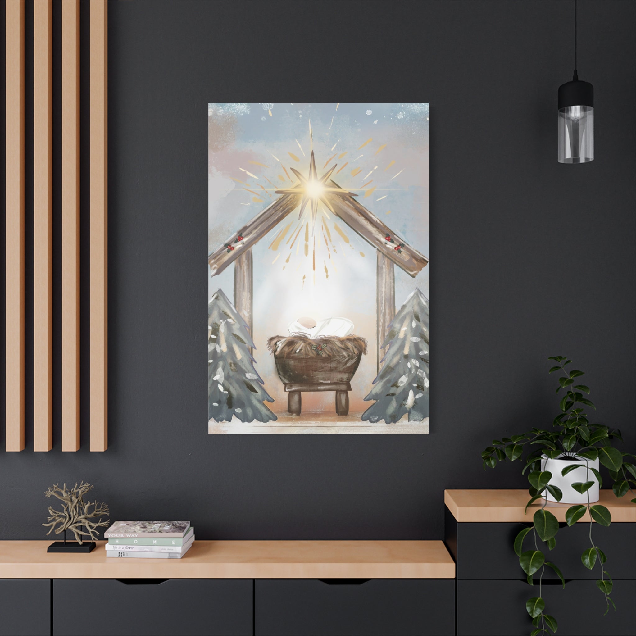 Joy to the World – Digital Nativity Art Print