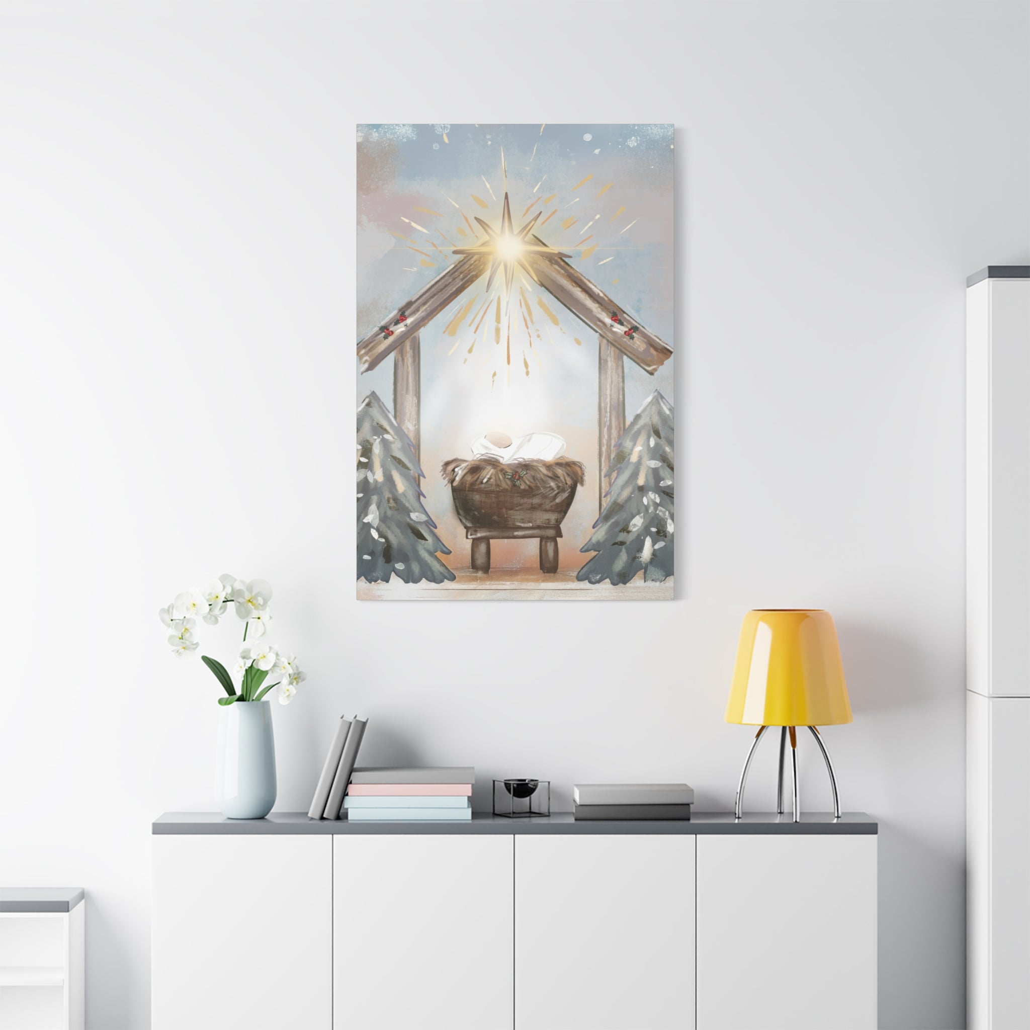 Joy to the World – Digital Nativity Art Print
