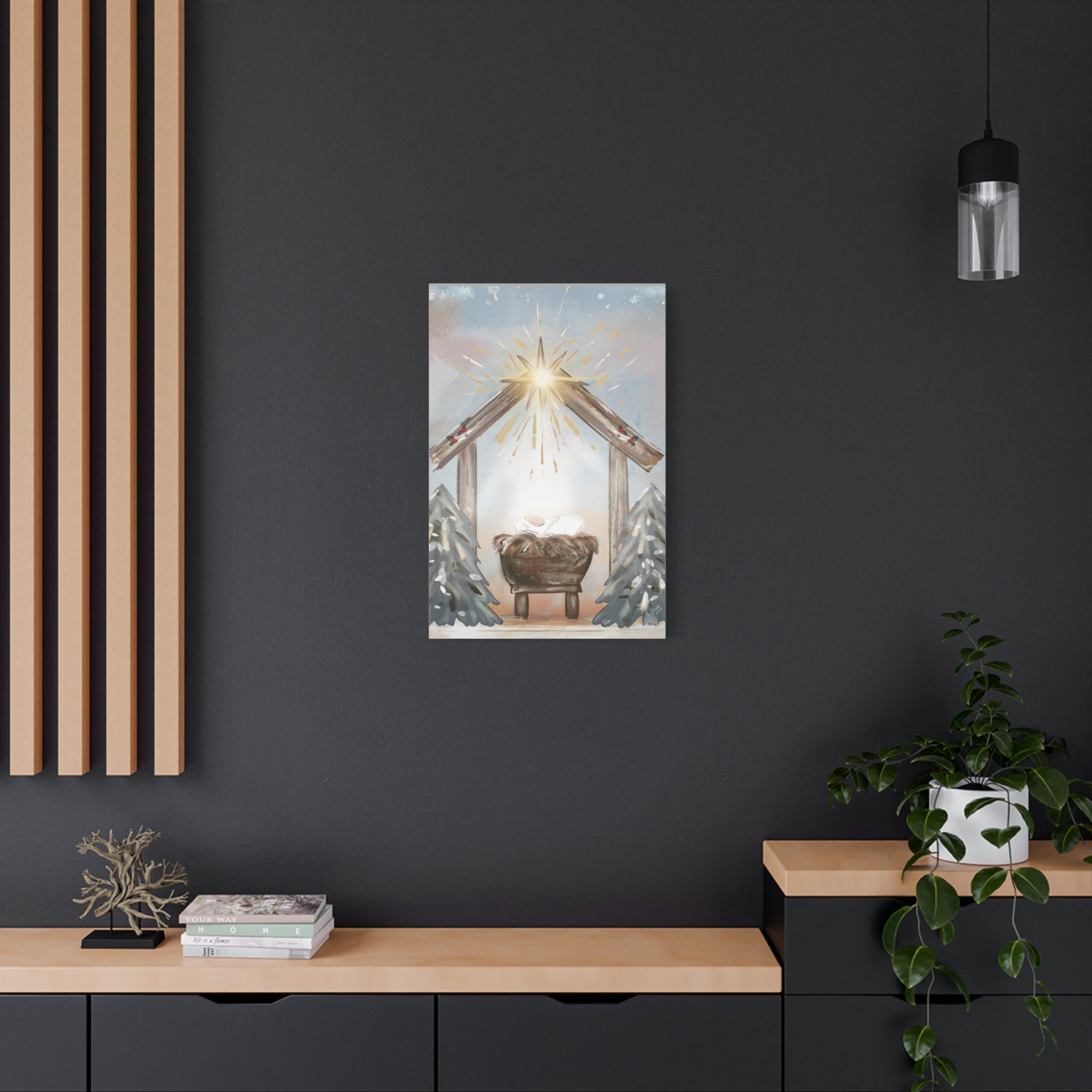 Joy to the World – Digital Nativity Art Print