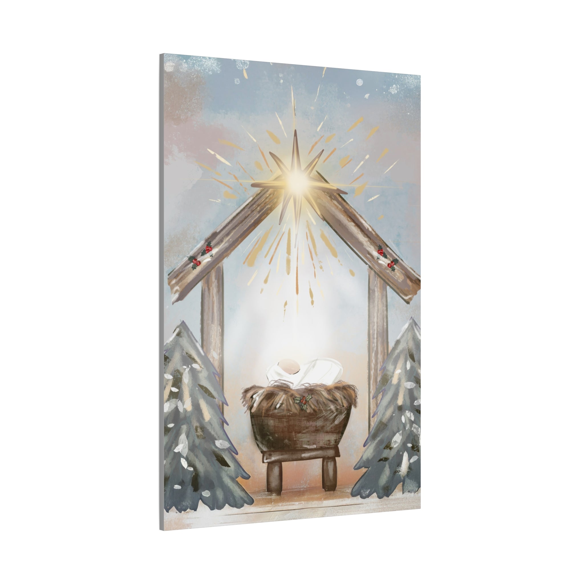 Joy to the World – Digital Nativity Art Print