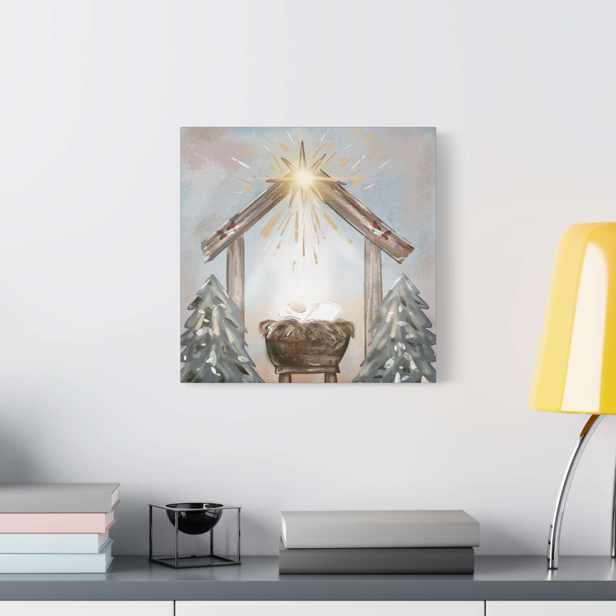Joy to the World – Digital Nativity Art Print