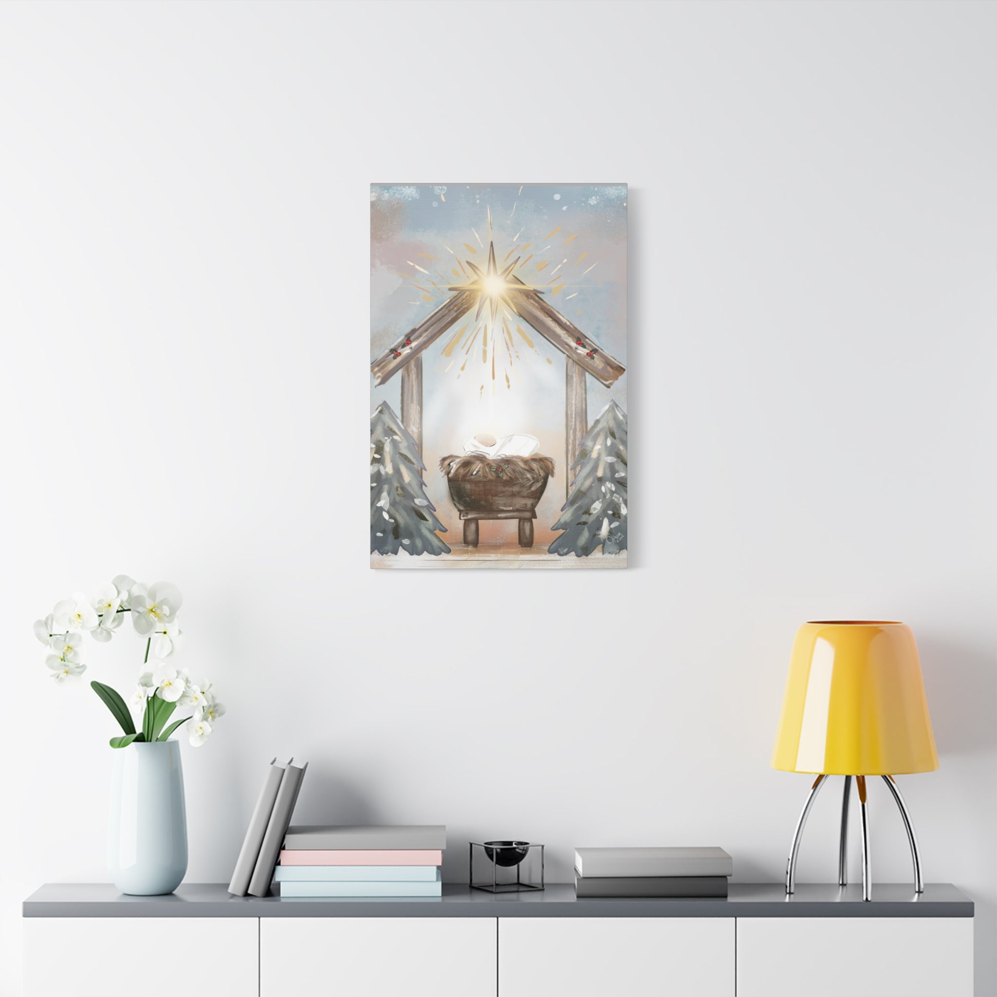 Joy to the World – Digital Nativity Art Print