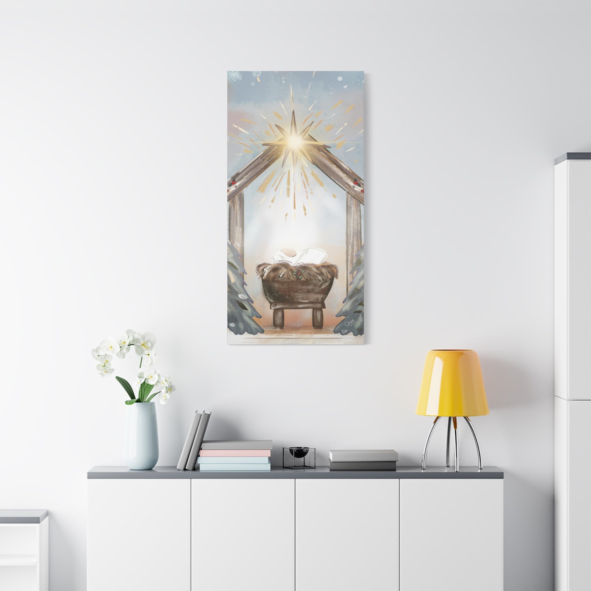 Joy to the World – Digital Nativity Art Print