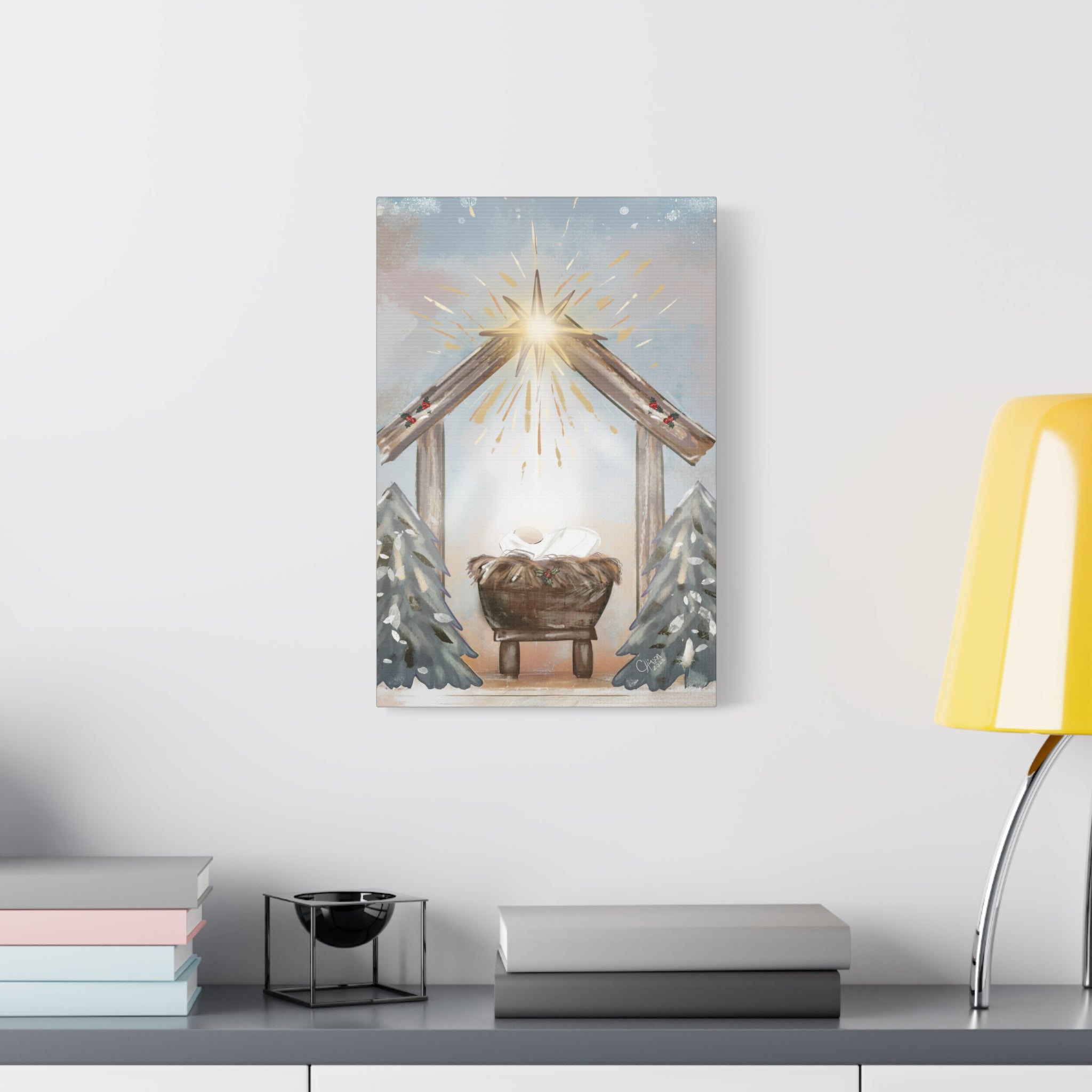 Joy to the World – Digital Nativity Art Print