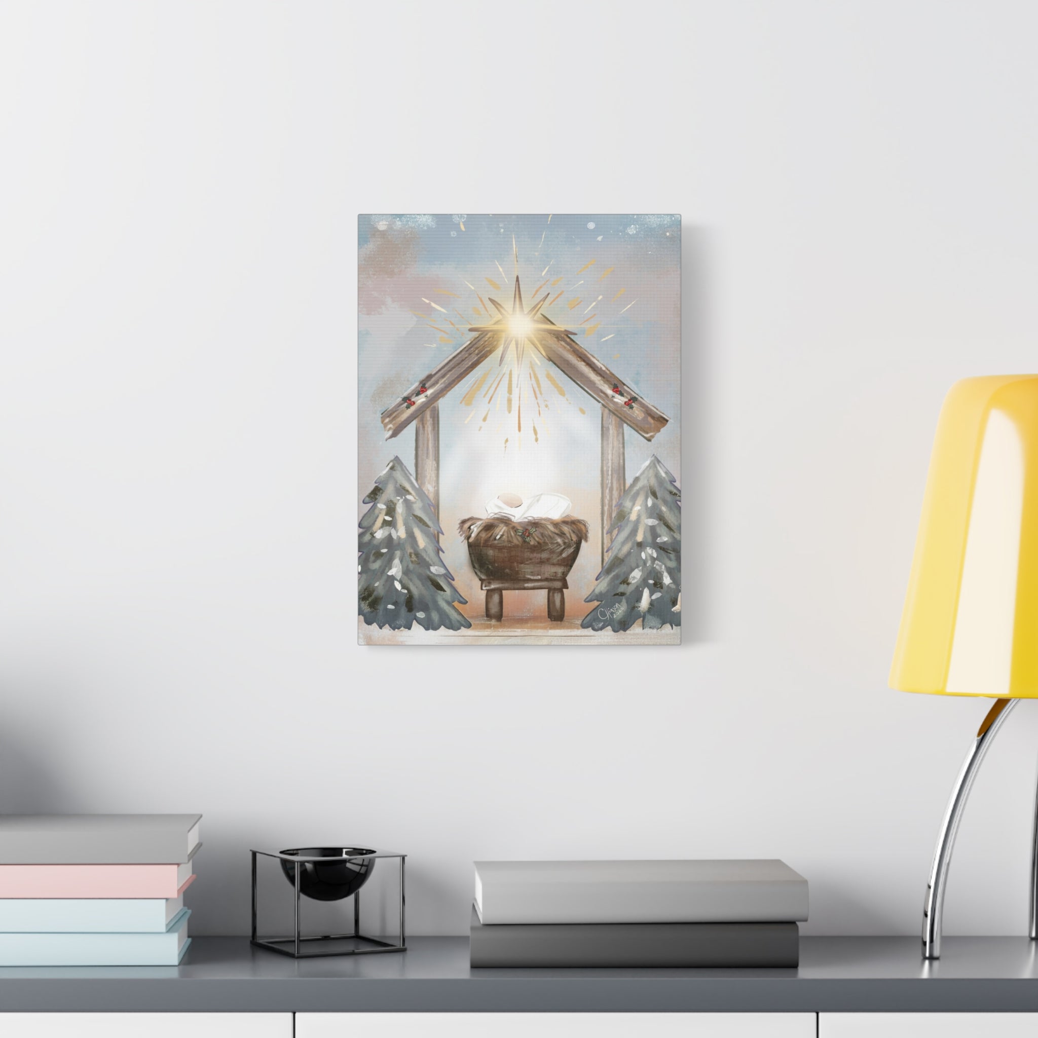 Joy to the World – Digital Nativity Art Print