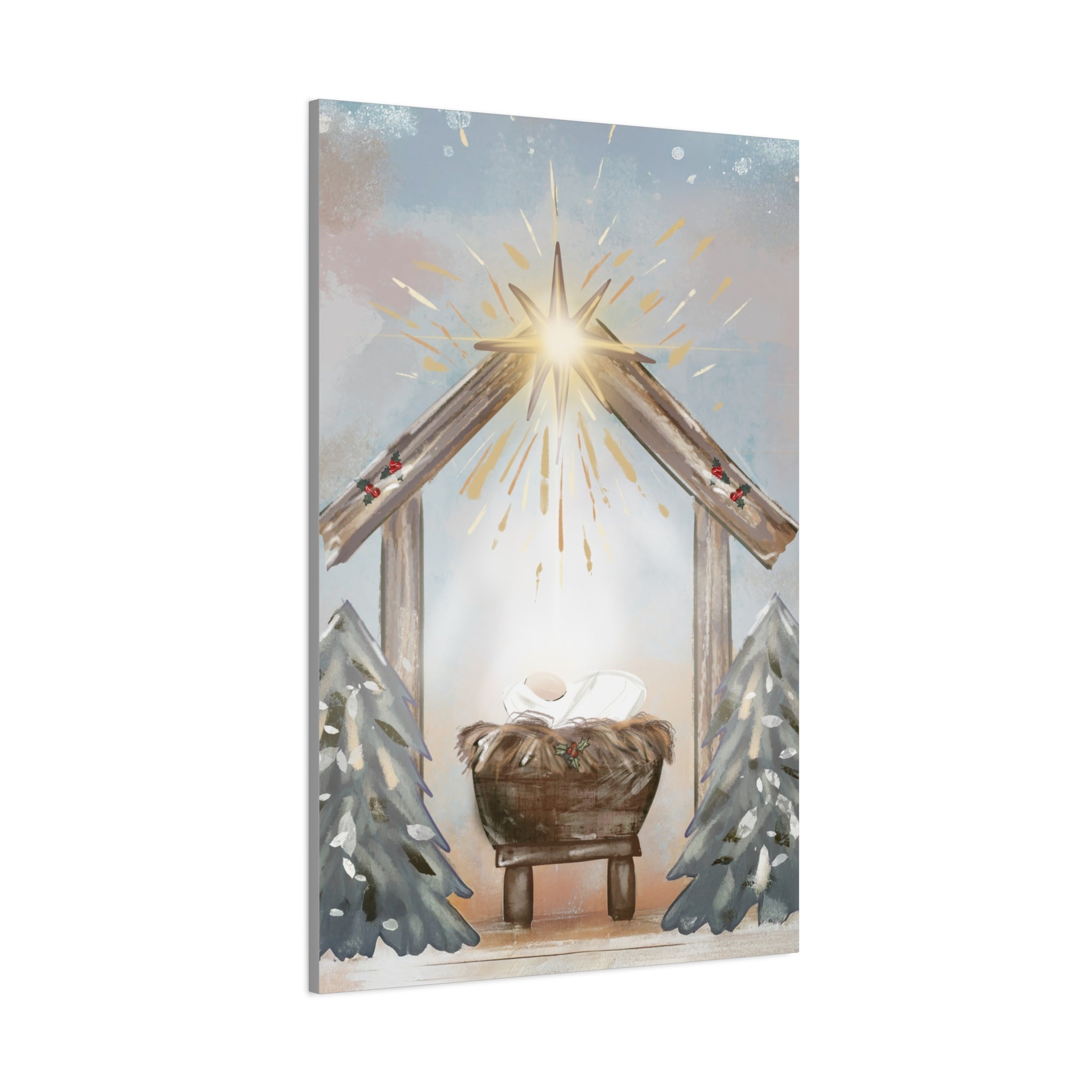Joy to the World – Digital Nativity Art Print