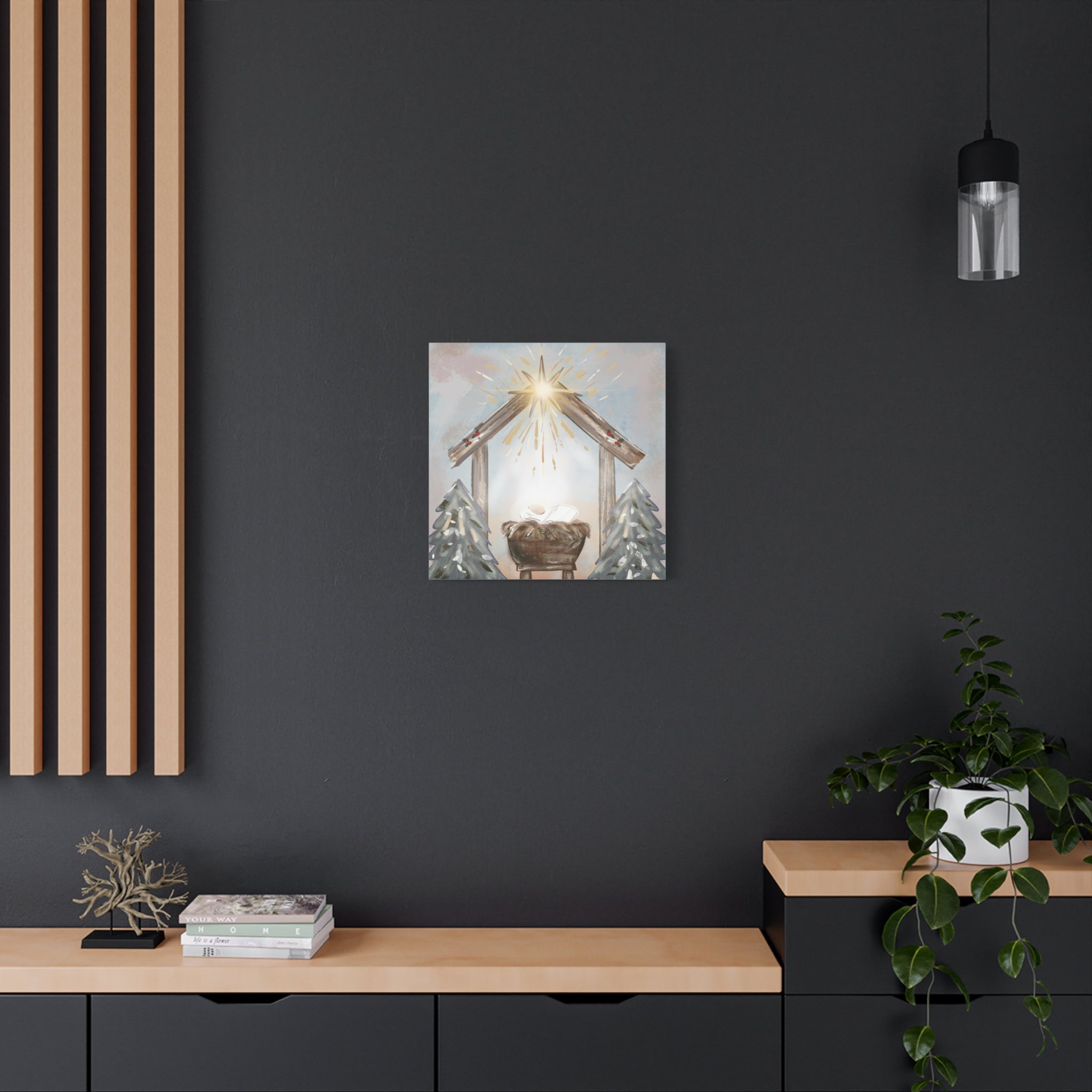 Joy to the World – Digital Nativity Art Print