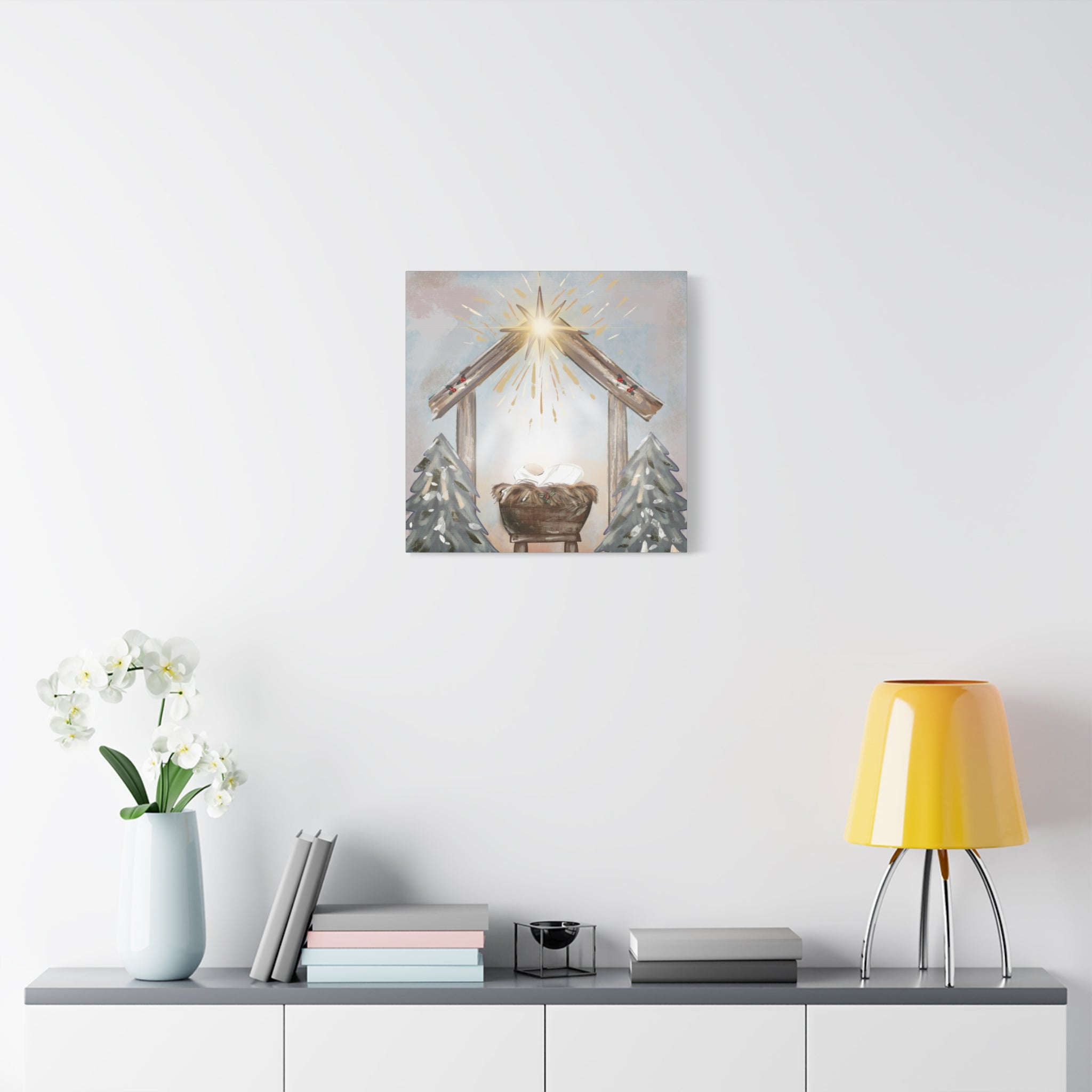 Joy to the World – Digital Nativity Art Print