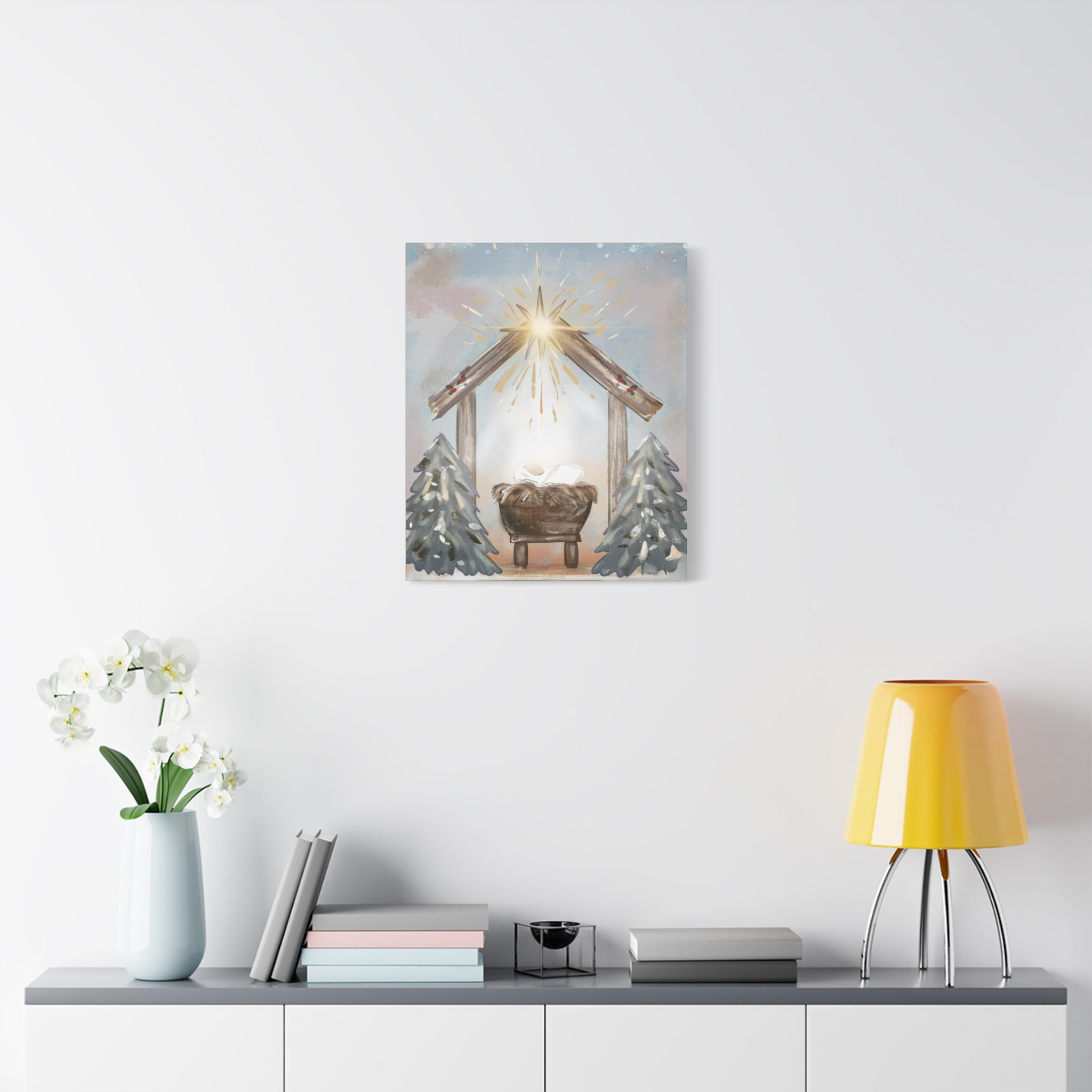 Joy to the World – Digital Nativity Art Print