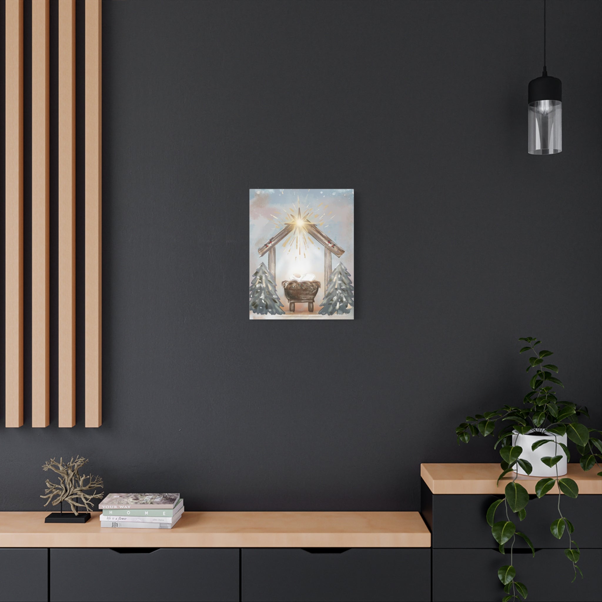 Joy to the World – Digital Nativity Art Print