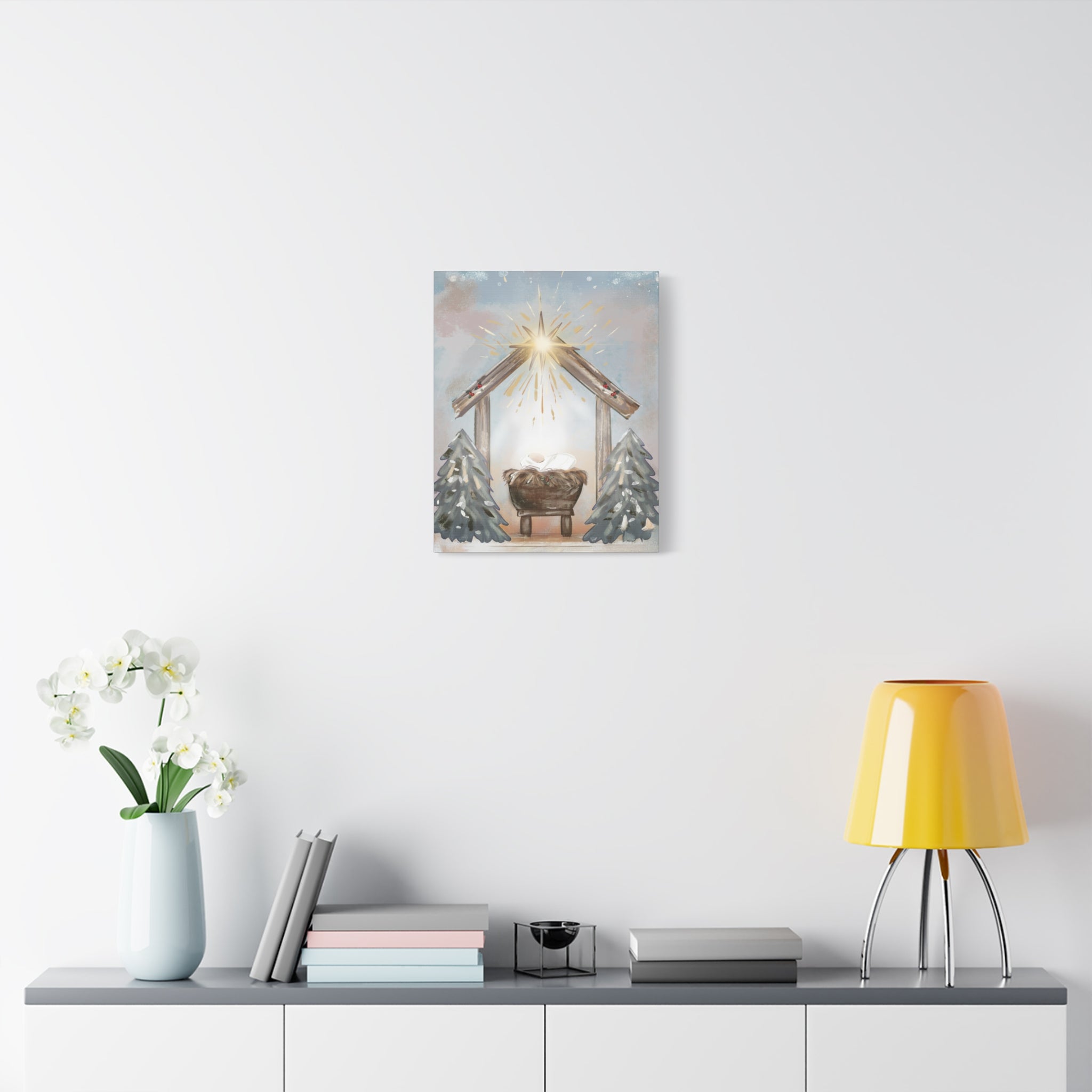 Joy to the World – Digital Nativity Art Print